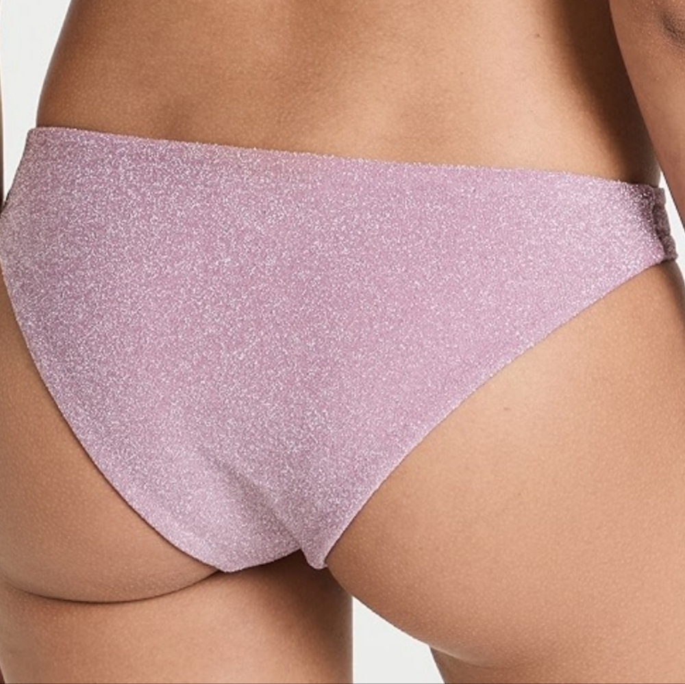 NWT Good American Women Sparkle Better Bikini Bottom Swim sz 2/M